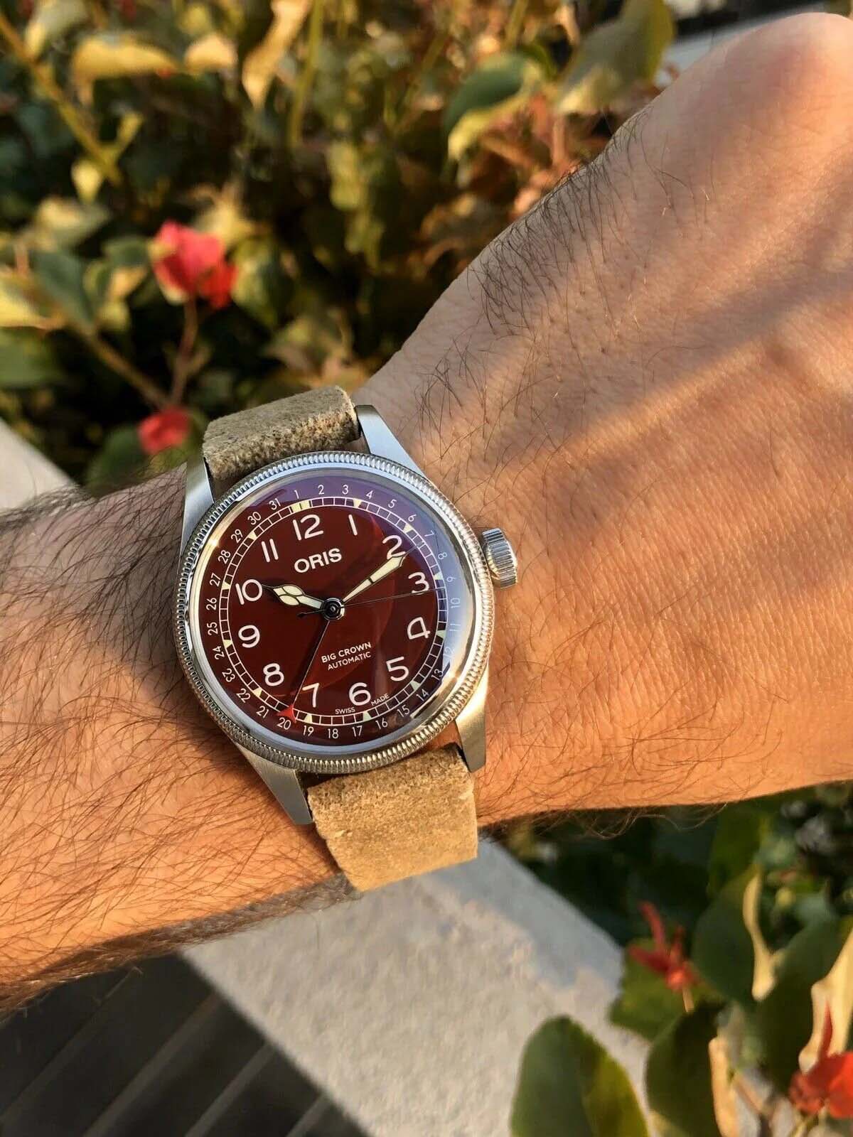 Оригинальные часы Oris Oris Big Crown Pointer Date 01 754 7741 4068-07 5 20 50 механические калибр механизма 754 общий вид